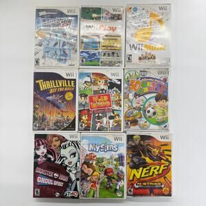 Nintendo Wii Game Lot 9 Winter Sports Wii Play Family Party My Sims
